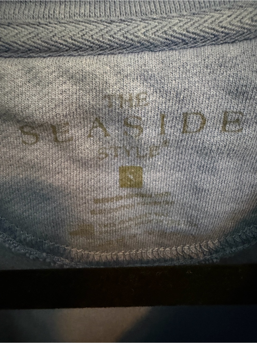 Seaside Logo Crewneck Sweatshirt in Blue - Picture 2 of 3